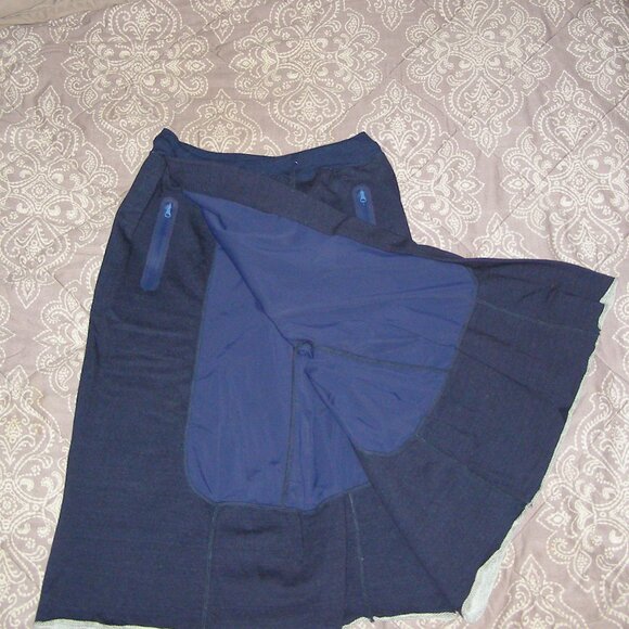 NEW RARE FUMITO GANRYU Sweat Pants/Skort in Navy Blue size 1 Japanese - Picture 10 of 13